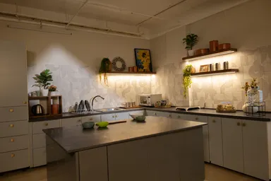 Furnished Studio with a Modular Kitchen and Living Set for shoots image 4