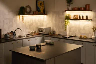 Furnished Studio with a Modular Kitchen and Living Set for shoots image 6