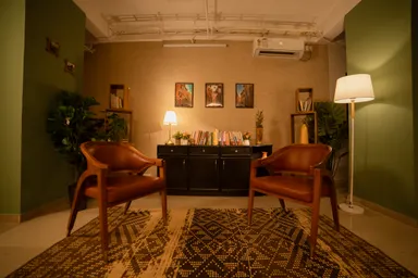 Furnished Studio with a Modular Kitchen and Living Set for shoots image 7