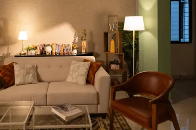 Furnished Studio with a Modular Kitchen and Living Set for shoots image 11