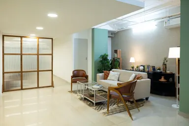 Furnished Studio with a Modular Kitchen and Living Set for shoots image 14